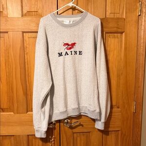 Gray Maine Crewneck